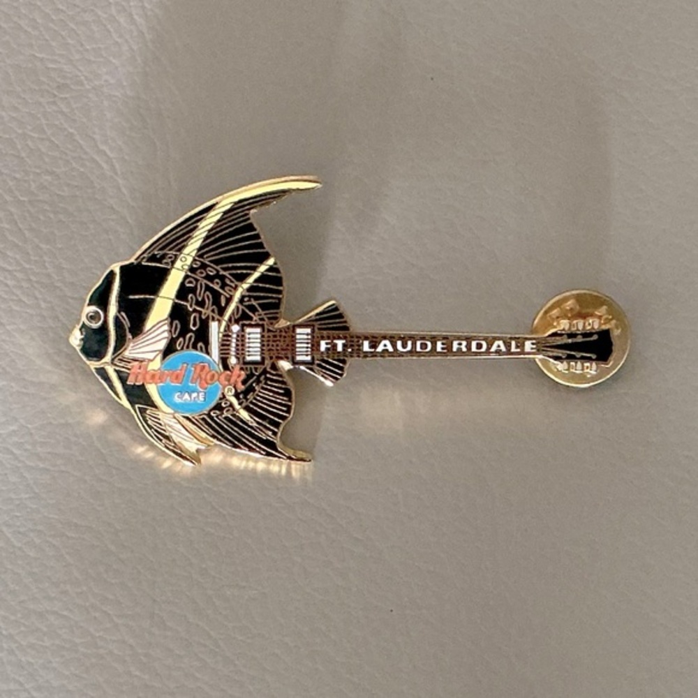 Hard Rock Cafe Angel Fish Guitar Ft Lauderdale Collectors Pin